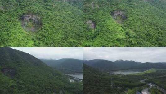 广东东莞：航拍银瓶山森林公园清溪景区高清在线视频素材下载