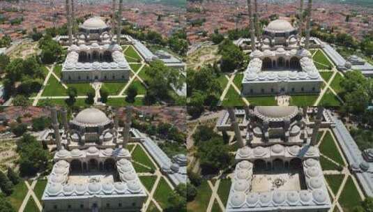 历史清真寺的旅游景观高清在线视频素材下载