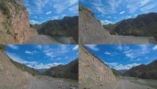新疆博乐天山大峡谷自然风景高清在线视频素材下载