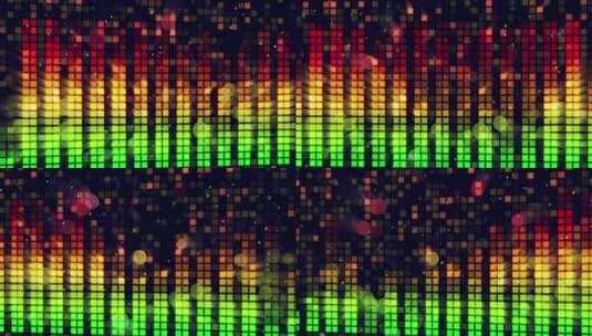 动感音乐波形图形均衡器LED背景高清在线视频素材下载