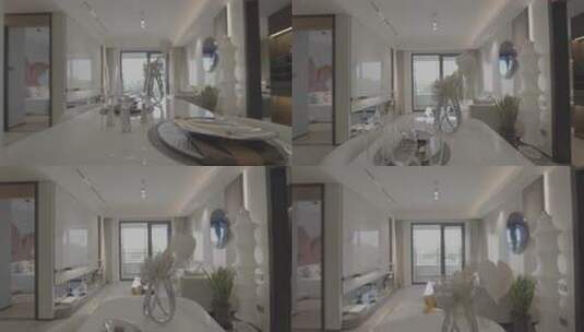 住宅客厅装饰家居空间设计现代简约轻奢舒适高清在线视频素材下载