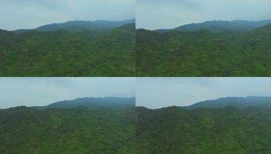 空中俯瞰绿色山峦高清在线视频素材下载