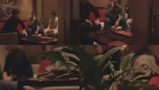 实拍-警示教育常用素材几人密谋交谈高清在线视频素材下载