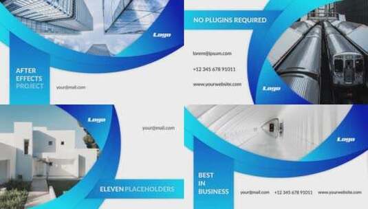 商业设计感公司企业宣传介绍AE模板高清AE视频素材下载