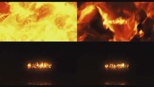 炫酷火焰燃烧灰烬呈现logo演绎模板高清AE视频素材下载