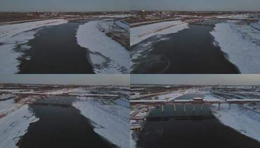 航拍雪景 唯美冬日空镜 立冬 冬至节气高清在线视频素材下载