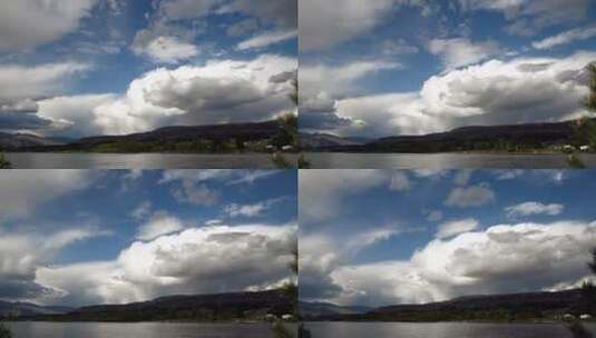 天空中的云朵不断变化高清在线视频素材下载