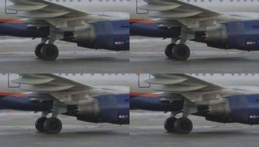 飞机轮子展示高清在线视频素材下载