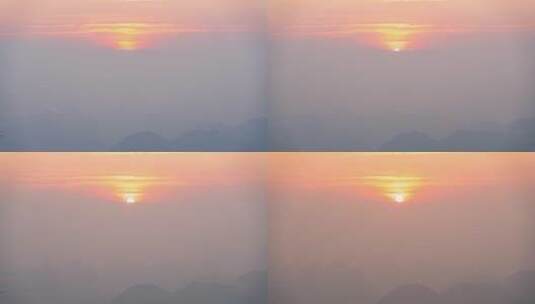 英西峰林山顶云海日出高清在线视频素材下载