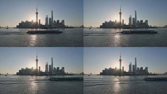 上海外滩日出延时高清在线视频素材下载