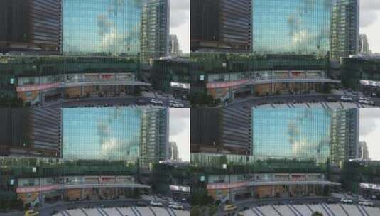 上海浦东新区高楼大厦4K航拍高清在线视频素材下载