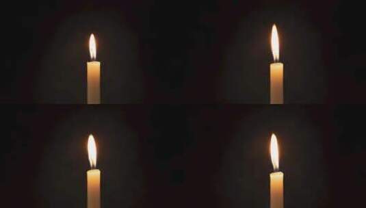 白色蜡烛-燃烧过程-4k延时高清在线视频素材下载