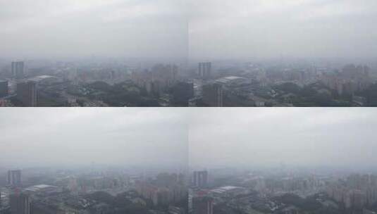 雾蒙蒙的城市高清在线视频素材下载