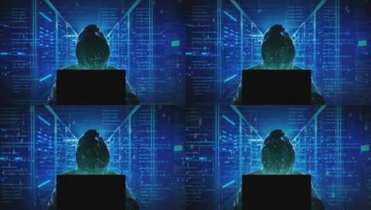 计算机暗网黑客攻击高清在线视频素材下载