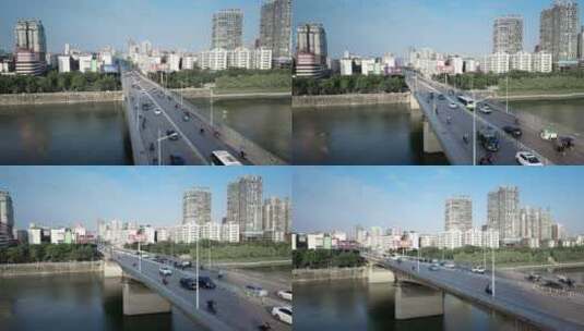 湖南省衡阳市城市风光航拍视频高清在线视频素材下载