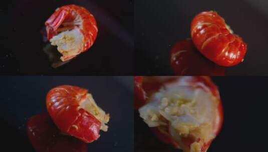 【镜头合集】流行美食麻小龙虾尾高清在线视频素材下载