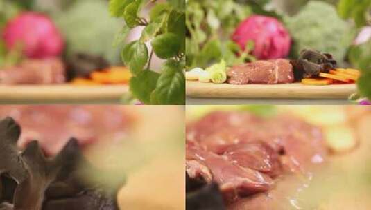 【镜头合集】熘肝尖备菜食材  (1)高清在线视频素材下载