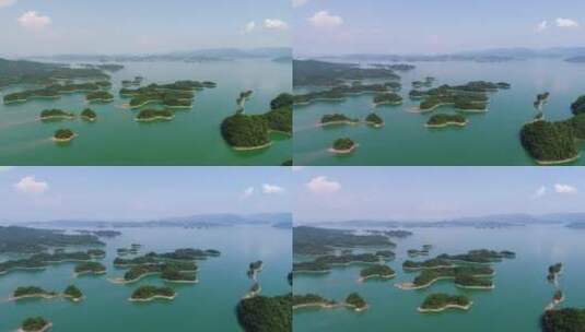 千岛湖自然美景航拍视频高清在线视频素材下载