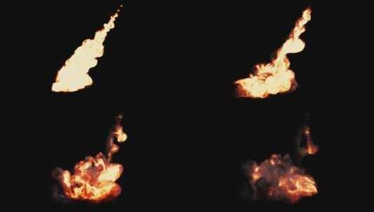 【Alpha通道】火焰喷射燃烧起飞高清在线视频素材下载