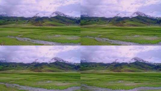 西藏念青唐古拉山航拍高清在线视频素材下载