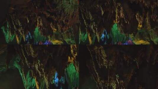 怪石嶙峋的山洞高清在线视频素材下载