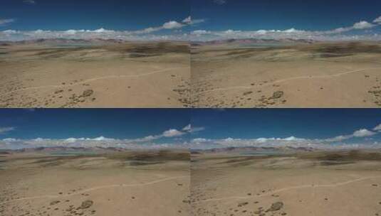 西藏阿里高原无人区草原荒漠自然景观高清在线视频素材下载