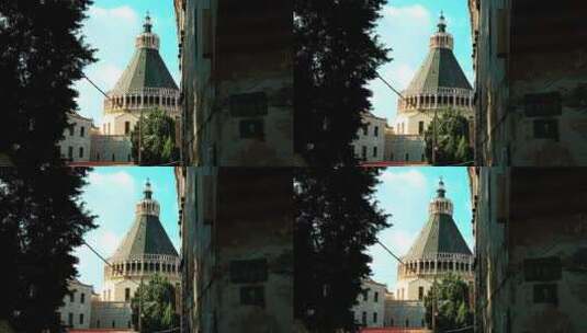 教堂穹顶高清在线视频素材下载