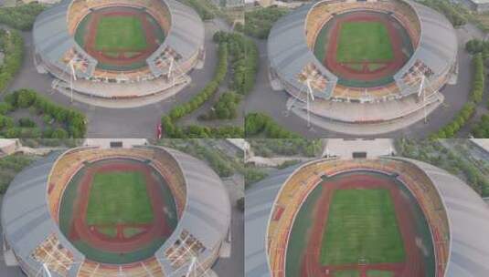 湖南衡阳体育中心航拍高清在线视频素材下载