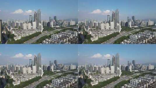 深圳城市风景航拍高清在线视频素材下载