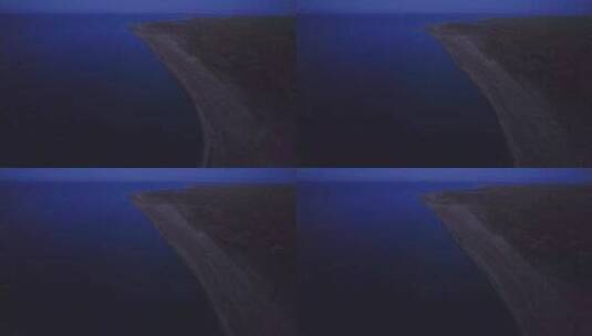 黄昏傍晚航拍青海湖自然风光高清在线视频素材下载