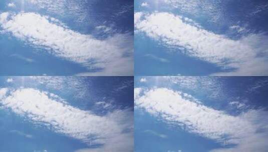天空阳光云朵太阳云层实拍晴朗天气高空积云高清在线视频素材下载