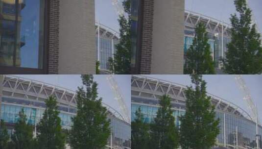 温布利体育场外部拍摄高清在线视频素材下载