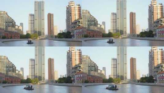 上海城市大厦高楼旅游业高清在线视频素材下载
