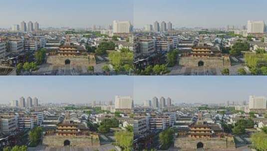宁波鼓楼历史古建筑遗址高清在线视频素材下载