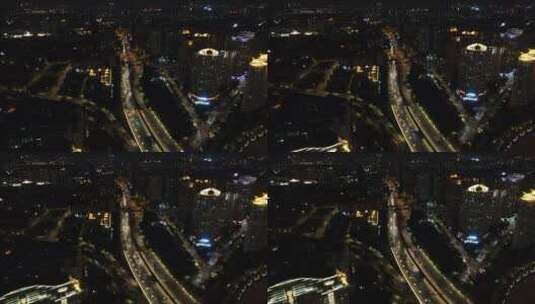 广州大道交通航拍高清在线视频素材下载