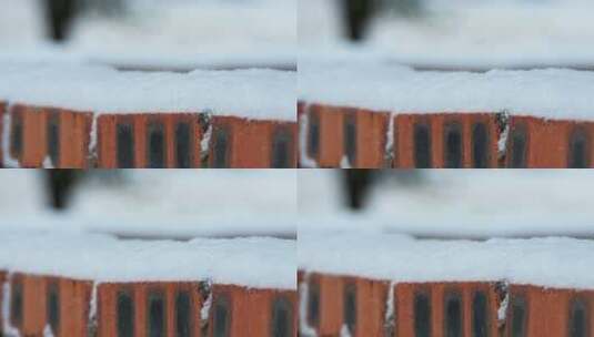 下雪积雪慢镜头4K实拍空镜高清在线视频素材下载