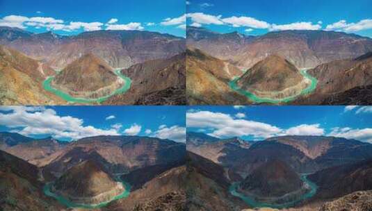 峡谷河流山川河流光影高清在线视频素材下载