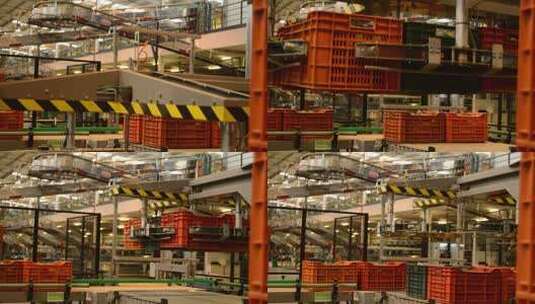 机械化运转的工厂现代化操作工人高清在线视频素材下载