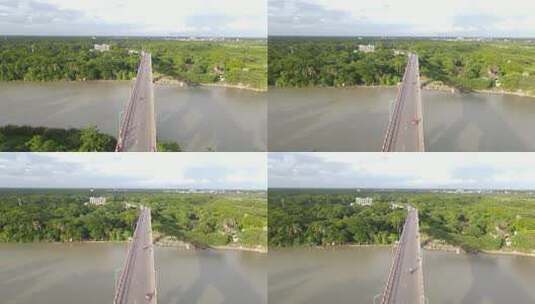 河上的桥梁高清在线视频素材下载