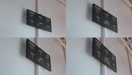 比赛记分牌挂在墙上高清在线视频素材下载