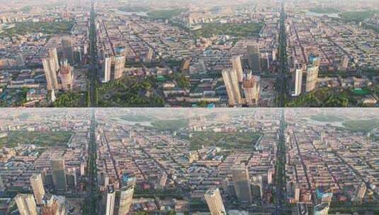 中国吉林长春全景城市风光航拍高清在线视频素材下载