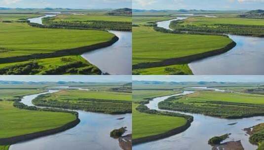 高原上的黄河美景高清在线视频素材下载