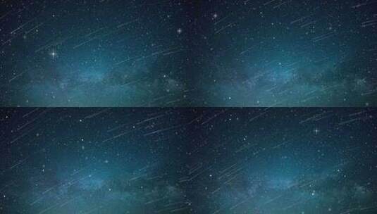 蓝色银河 流星 星空 唯美星空 宇宙高清在线视频素材下载