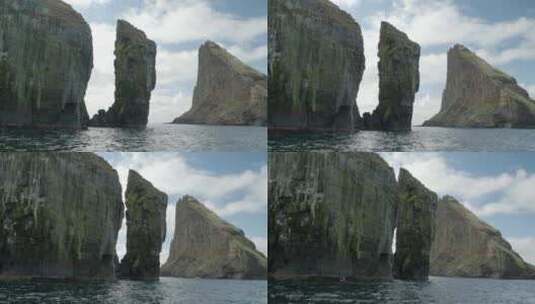 群岛的悬崖高清在线视频素材下载