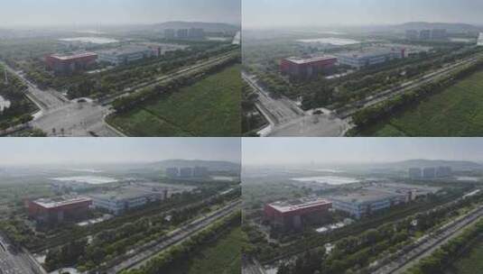 航拍中国企业工厂建筑高清在线视频素材下载