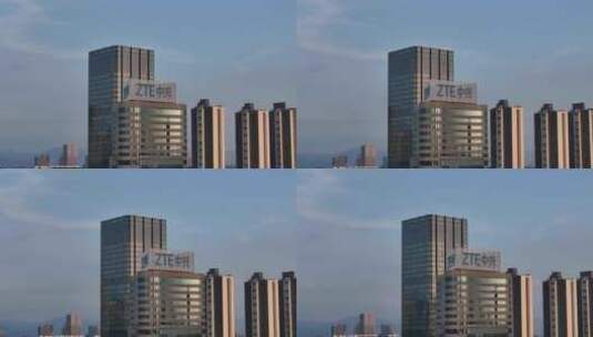 深圳南山产业园 中兴大厦高清在线视频素材下载