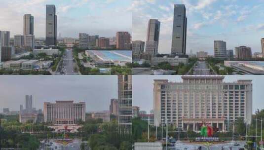 中阿博览会人民广场高清在线视频素材下载