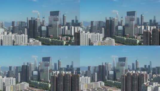 深圳南山粤海街道建筑群高清在线视频素材下载