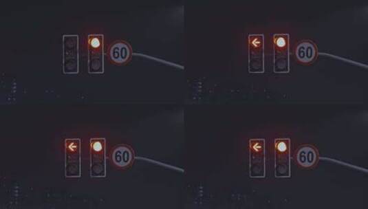交通信号灯红绿灯高清在线视频素材下载
