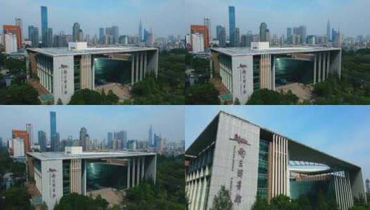 南京地标、南京图书馆高清在线视频素材下载